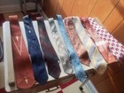 50   s 60   s Vintage Ties Lot Of 19 Necktie Skinny Wide Tie Atomic Rockabilly Mcm