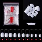 500pcs Square Short Fake Nails Full Cover False Nail Art Tips Natural Color