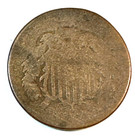 1864 Large Motto 2 Cent Piece Nice Original About Good Chrc