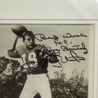 Johnny Unitas Signed 8x10 Photo Framed Baltimore Colts Football Inscribe Aac Coa