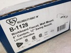 Oem T s Brass Workboard Faucet  Wall Mount  8 Centers  12 Swin B-1128