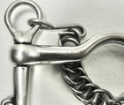 Korsteel Low Port Weymouth Sliding Curb Stainless Steel Double Bridle Bit     5 