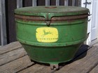 John Deere Vintage Antique 4-row Corn Bean Seed Planter Box Original Flower Art1