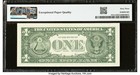1988a  1 Federal Reserve Note Fr  1915-e Board Break Error Pmg Certified 63 Epq