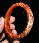 3 1  chinese Dynasty Old Jade Carved Beast Pattern Bracelet Bangle Wristband