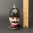 Rare Constable Hand Puppet Head    Late 19th C  Punch Judy Antique Policeman Toy
