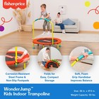 Fisher-price Wonderjump 36  Round Indoor Mini Trampoline  Multicolor  open Box 