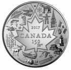 2017 Canada - Heart Of Our Nation  3 Pure Silver Coin 150th Anniversary