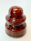 Antique Westinghouse Insulator Brown Ceramic Porcelain Electrical Vintage 104 W