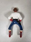 Hartland Plastics Western Female Rider Figure Cowgirl Red White Shirt Boots
