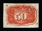 50c 1863-67 2nd Issue Beautiful Au  Washington Frame Fractional Currency 