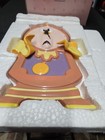 Ceramic Cogsworth Wall Clock Beauty And The Beast Disney Schmid New Mib