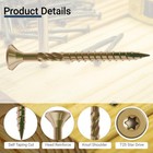 Deck Screws 3-1 2 Inch   10 X 3-1 2  5lb  285pcs Rust Resistant  Brown Epoxy    