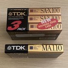 Lot Of  4  Blank Tdk Cassettes - 1 X Ma 110 Type Iv And 3 X Sa-x 100 Type Ii New