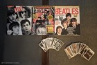 Rare  Vintage Beatles Lot 17 Magazines  Original Dell Poster  Topps Cards