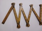 71  Wards Master Quality Vintage Wood Metal Fold Up Ruler