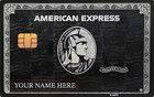 Custom Amex Card Skin 7-pack Personalized Name   Gold  Platinum  Black Sticker