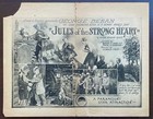 1918 George Beban Jules Of The Strong Heart Rare Lost Silent Film Movie Herald