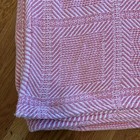 Ll Bean Vtg 100  Cotton Queen Heavy Blanket Pink Woven Made In Usa
