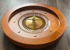 20    Professional Wooden Roulette Wheel Solid Wood Metal Core Read