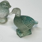 Vintage Very Old Glass Bird And Duck Small Figurines