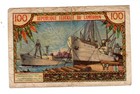 Cameroon Central Bank 100 Francs Banknote Nd 1962 P10 Ahidjo Good Condition 