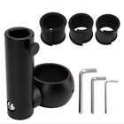 Wakeboard Tower Flag Holder Kit Without Drilling 360 Degree Adjustable Black