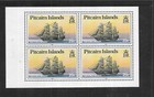Pitcairn Island  1990  Ships  Minisheet  20 Cents   Mint Full Gum  As Per Scan 