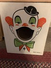 2 Vintage Clown Carnival Game Wood Signs Bean Bag Toss - Patent Pending 50 60s