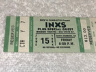 Inxs Original 1984 Unused Concert Ticket Michael Hutchence Mission Theatre Calif