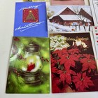 Vintage Christmas Greeting Cards Lot 1977   1989 Used Written Holiday Ephemera