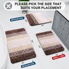 Arotive Bathroom Rugs Sets 2 Piece Shaggy Microfiber Non-slip Absorbent Bath Mat