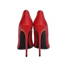 Giohel Custom Italy Stiletto High Heels Pointy Pumps Schuhe Leather Red 34-46