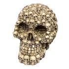 Skull Head Statue Figurine ossuary Ghost Sculpture - Life-size Human Skull s 