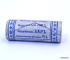 Vintage 30 Out Of Circulation Lincoln Wheat Cent Old Sweepstakes Blue Penny Roll
