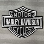      Harley Davidson Motorcycle Embroidered Iron On Patch Bike Hd Mc Black Premium