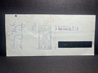Vtg 1975 Charley Taylor Auto Washington Redskins Team Issued Check Signed Hof