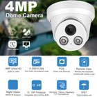 Hikvision Compatible 8ch 8poe 4mp Ir 30m Dome Security Cctv Camera Kit Mic Lot