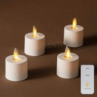 Luminara Moving Flicker Led Tea Lights Battery Operated Set Of 4