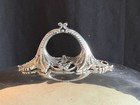 Large Ornate Silver Plated Meat Dome Cloche   Matching Tray Serving Cover