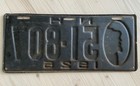 1926 New Hampshire Antique License Plate    old Man Of  The Mountain   