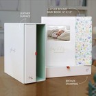 Baby Memory Book Keepsake Box Leather Bound Milestone Girl Timeless Photo Record