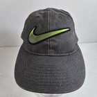 Nike Hat  Cap Gray Large Swoosh Child teen Size 4-7x Fitted
