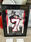 Michael Vick Autograph  7 Framed Photo Atlanta Falcons 18 25 W upper Deck Cert 