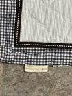 Pottery Barn Kids-boy   s Alphabet-toddler-quilt comforter-navy Checks-appliqu     