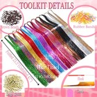Hair Tinsel Kit 12 Colors 47in Fairy Hair Highlights Extensions Party Festival