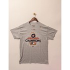 Majestic Houston Astros T-shirt Mens L Gray 2017 World Series Champions Mlb Tee