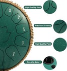Steel Tongue Drum 15 Notes 12 Inch D-key Panda Balmy Drum Percussion Instrument
