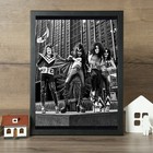 Kiss Poster 8 5x11 Vintage Black   White Rock Band Photo Art Print Wall Decor