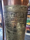 Vintage Badger s Water-filled Fire Extinguisher Copper Brass Somerville Ma Empty